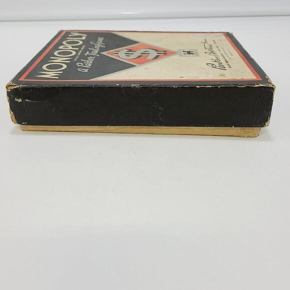 Monopoly 1936 Antique Vintage Black NO BOARD **IOB** - Picture 10 of 12